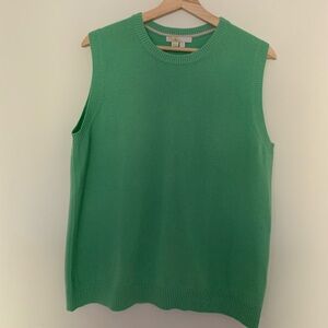 Boden 100% Cashmere Sweater Vest Light Green Size Large